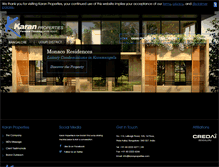 Tablet Screenshot of karanproperties.com